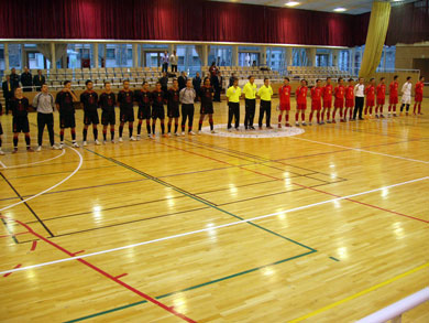 Belgium and Andorra before the match (Photo courtesy: Josep Linares)