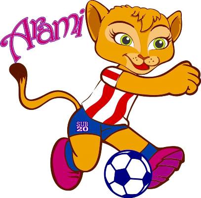 Arami, mascotte of the 1st Conmebol Women Futsal Championships Under 20