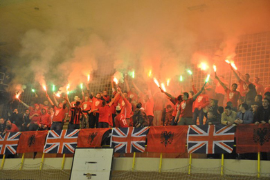 The local torcida in action (Photo courtesy: Spartans FC)