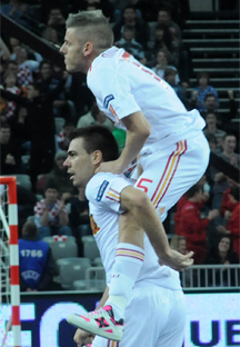 Sergio Lozano and Miguelin (Photo Futsalplanet.com)