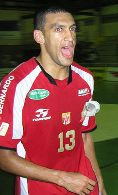 Bigo celebrating the victory! (Photo courtesy: Jornal Do Futsal)