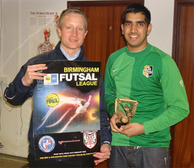 Team United*s Junaid Khan, best goalie (Photo courtesy: Ikhlaq Hussain)