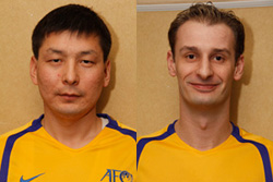 Nurdin Bukuev and Gerald Bauernfeind (Photo courtesy: AFC.com)