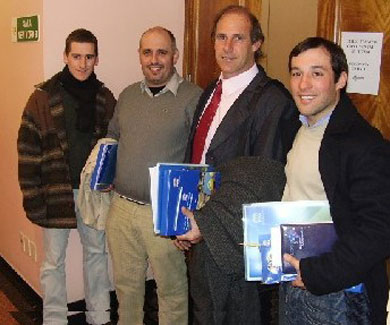 Andres Pizzorno, Anibal Roba, Jorge Serè and Marcelo Dinolfi (Photo courtesy: Richard Acosta - AUF)