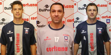 Japones, Bagè and Bella: three new faces for Cortiana/UCS (Photo courtesy: Cortiana/UCS Official Web Site