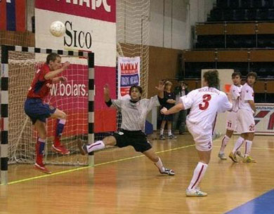 CSKA forward Maxim Filippov vs Spartak keeper Alexey Evteev (Photo courtesy: CSKA)