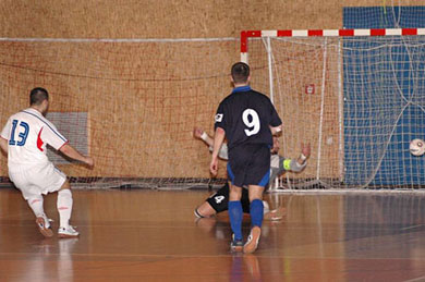 Goal by Radek Mikan! (Photo courtesy: Stanislav Musílek - Czech Futsal)