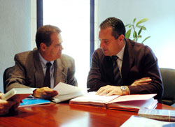 Aéçio de Borba and Santiago Marquez (Photo courtesy: Enrique Serrano - LNFS)