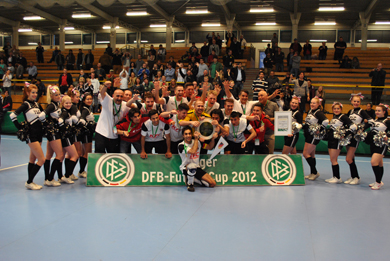 Hamburg Panthers winners of the DFB Futsal-Cup 2012 (Photo courtesy: DFB)