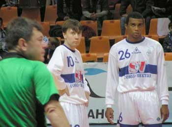 Maevsky and Cirilo (Dinamo Moscow) (Photo courtesy: Superleague.ru)