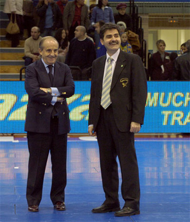 Jesus Candelas, here with José María García (Photo courtesy: Enrique Serrano - LNFS)