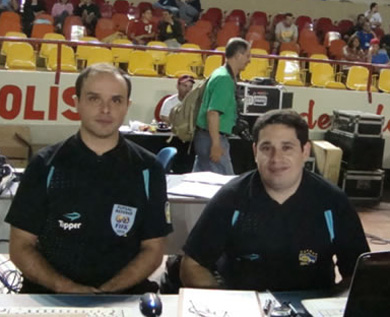 Michel Jean Bonnaud, FIFA futsal referee (Photo courtesy: Paulista Futsal Federation)