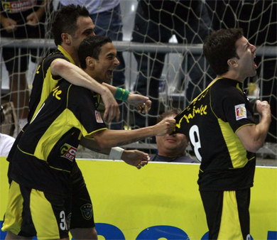 Falco, Valdin and Leco celebrating (Photo courtesy: CBFS)