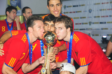 The Lobelle group: Alemao, Charlie, Aicardo and Pola celebrating in Anapolis! (Photo courtesy: CBFS)