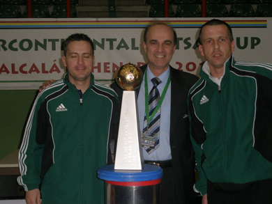 Janosevic with Pedro Galan Nieto (Photo Futsalplanet.com)