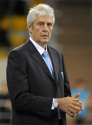 Close up on Fulvio Colini, Best Club Coach of the World - UMBRO Futsal Awards 2011 (Photo courtesy: Montesilvano c5)