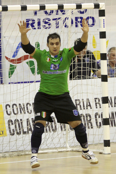 Reliable guardian of Montesilvano*s goal (Photo courtesy: Montesilvano c5)