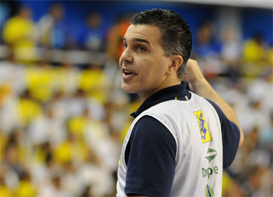 One of the rare smiles of Pipoca during the game (Photo courtesy: CBFS)