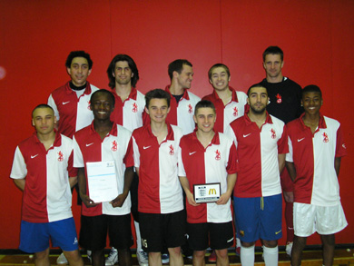 Team photo with Charter Standard Award (Photo courtesy: FC Enfield)