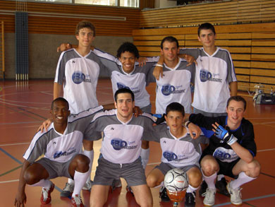 The tournament winner: Cosmos Futsal Club GE (Photo courtesy: Swiss Futsal)