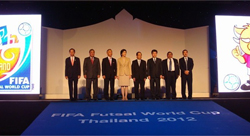 Dignitaries relishing Thai festival of futsal (Photo courtesy: FIFA.com)