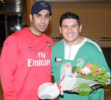 Flowers and shirt n 10 for Adriano (Photo courtesy: Al Arabi)