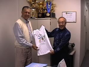 Ciro Fonto with Tsutomu Shibata (Photo courtesy: www.futsal.com.br)