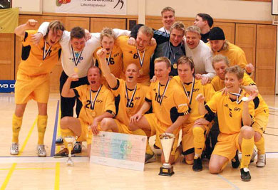 The Champions: Golden Futsal Team (Photo courtesy: Marko Grönholm - Futsal Suomi)