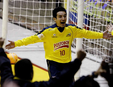 Camilo Gomez with the Colombian National team AMF during the past World Championship (Photo courtesy: FC Benago)