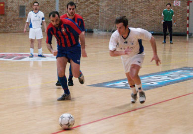During the match - 1  (Photo courtesy: Kostas Chrisafis - Mini Football News magazine & futsalhellas.gr)