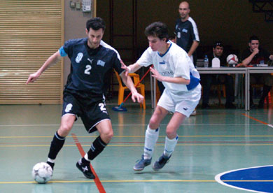 Sylignakis in action (Photo courtesy: Kostas Chrisafis - Mini Football News magazine & futsalhellas.gr)