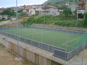 The artificial grass pitch