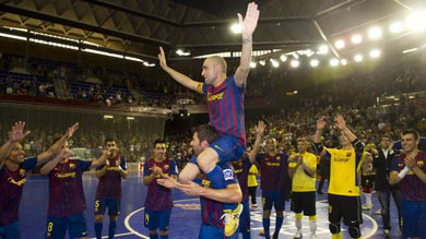 Last game with Barcelona... in Barcelona for Javi Rodriguez (Photo courtesy: Alex Caparros - FCB)