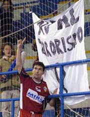 Jordi Gay (Mirņ Martorell) says no to terrorism (Photo LNFS)