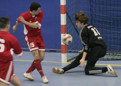 Latvia A vs Latvia U21 (Photo courtesy: Latvian Futsal Committee)
