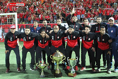 Al Ahli, winners of the first ever Libyan Futsal Cup