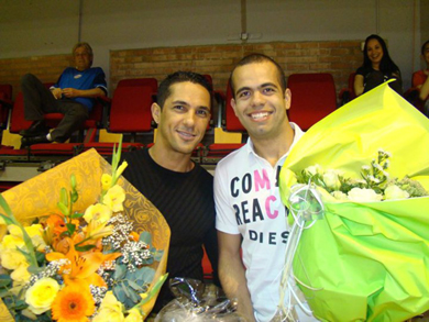 Lucio and Diogo in Belgium (Photo courtesy: Rubio Guerra blog)