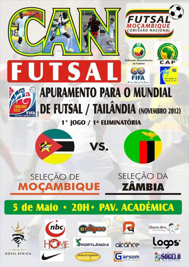 Mozambico vs Zambia, CAF Qualifiers (Photo courtesy: Mozambican Futsal Committee)