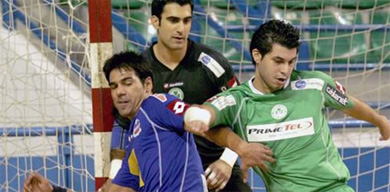 A recent shot from the top match Omonoia vs AGBU Ararat (Photo courtesy: Yiannis Vakis - Cyprus Futsal)<br><br>