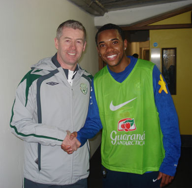 Derek O’Neill and Robinho (Photo courtesy: FAI)