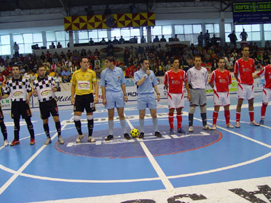 Before the match (Photo courtesy: Boavista Futsal)