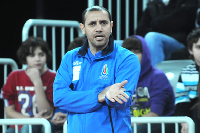 The brazilian coach of Azerbaijan, Alecio (Photo Futsalplanet.com)