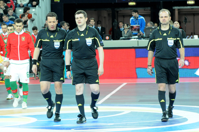 Massini, Shabanov and Stawicki: black power (Photo Futsalplanet.com)