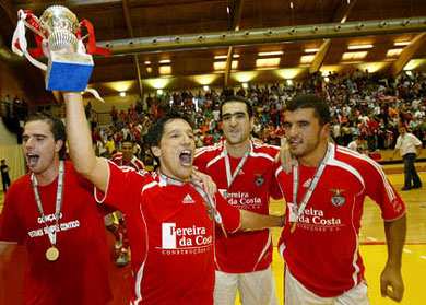 Goncalo Alves, Andr Lima, Ricardinho and Jony celebrating the victory! (Photo courtesy: Portuguese FA Official Web Site)