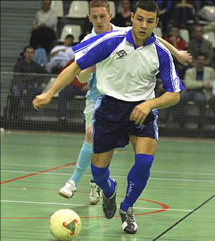 Reda Benlala in action (French National team and Issy Les Moulineaux Futsal player) (Photo courtesy: www.fff.fr)