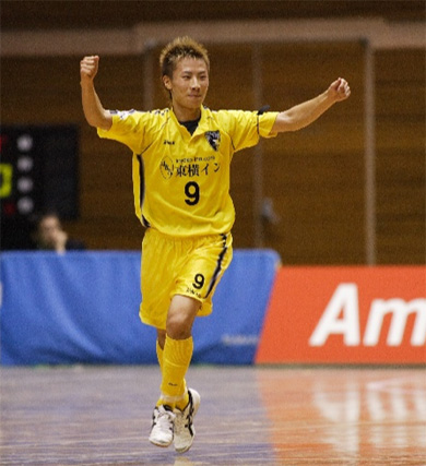 Reo Yokoe (Pescadola Machida), F League top scorer! (Photo courtesy: Takeshi Hashimoto - Pescadola Machida Official Web Site)