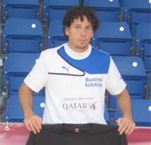 Roy Blanche in Qatar (Photo courtesy: Futsal Canada)