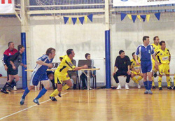 Rubeola FC Csmr vs Cso Montage BFC (Photo courtesy: www.futsal.hu)