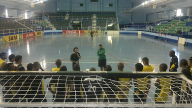 Quinton Allies and Andrea Cristoforetti during a training session (Photo courtesy: SAFA)