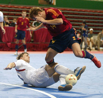 Marcelo in action against Czech Republic (Photo courtesy: Leadtek Sports)